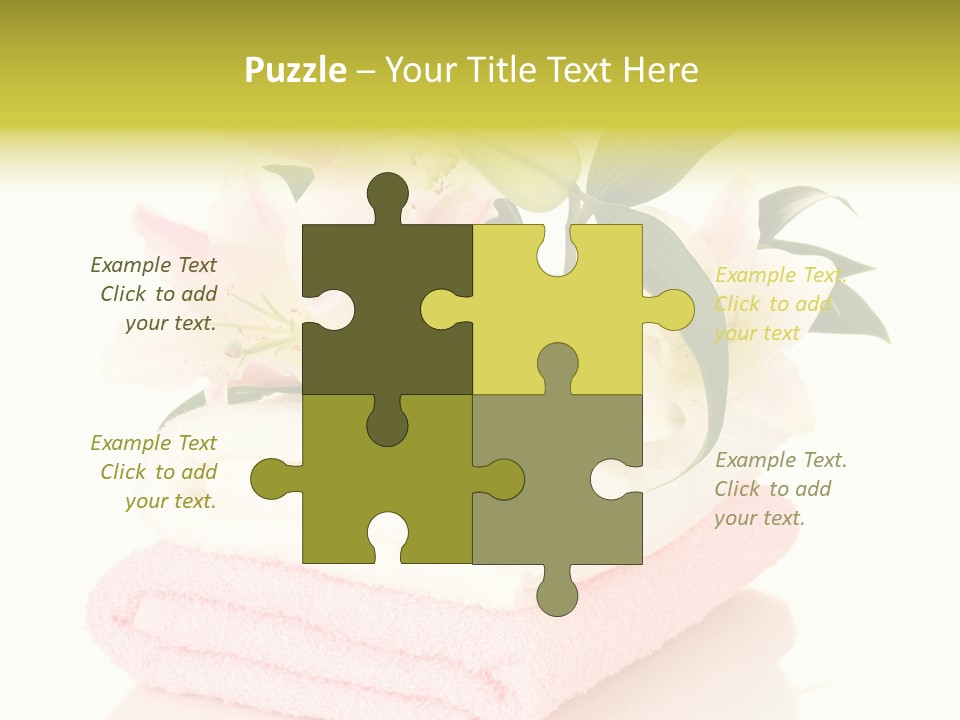 Blossom Shower Closeup PowerPoint Template