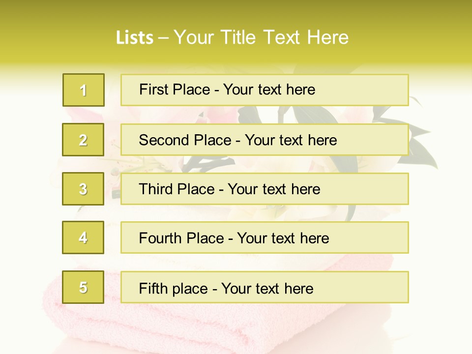 Blossom Shower Closeup PowerPoint Template