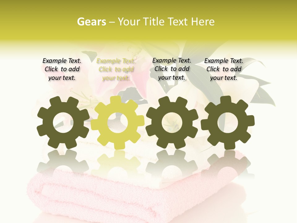 Blossom Shower Closeup PowerPoint Template