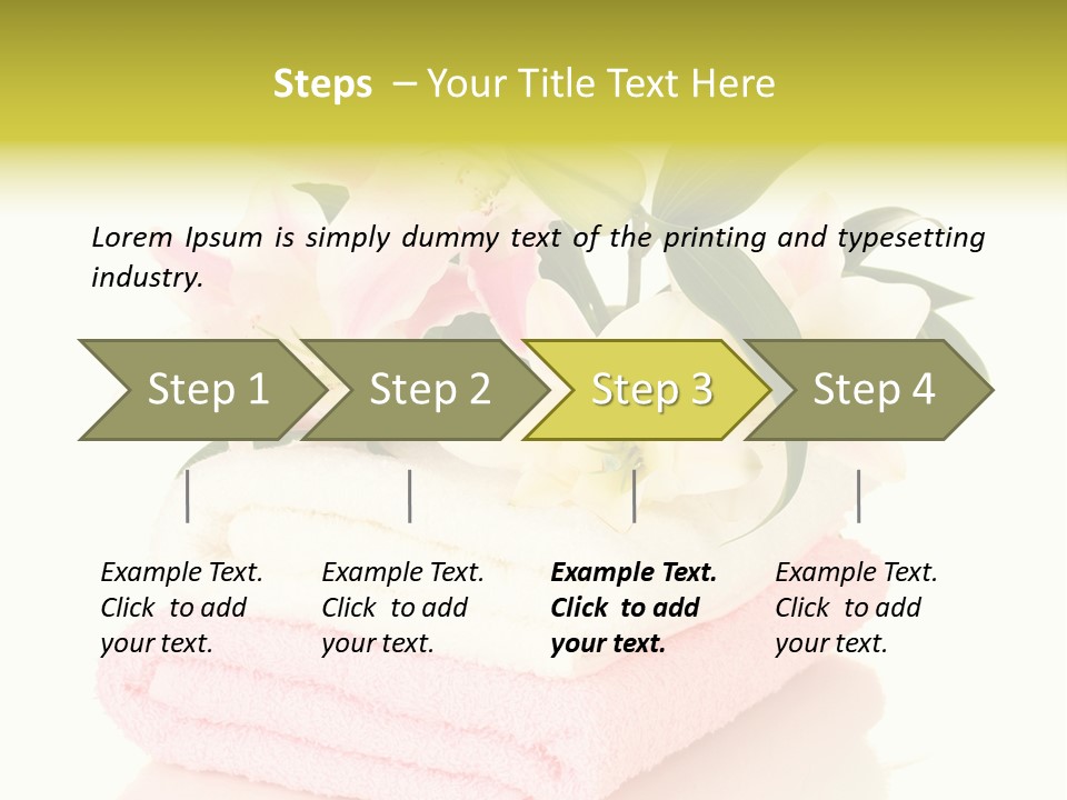Blossom Shower Closeup PowerPoint Template