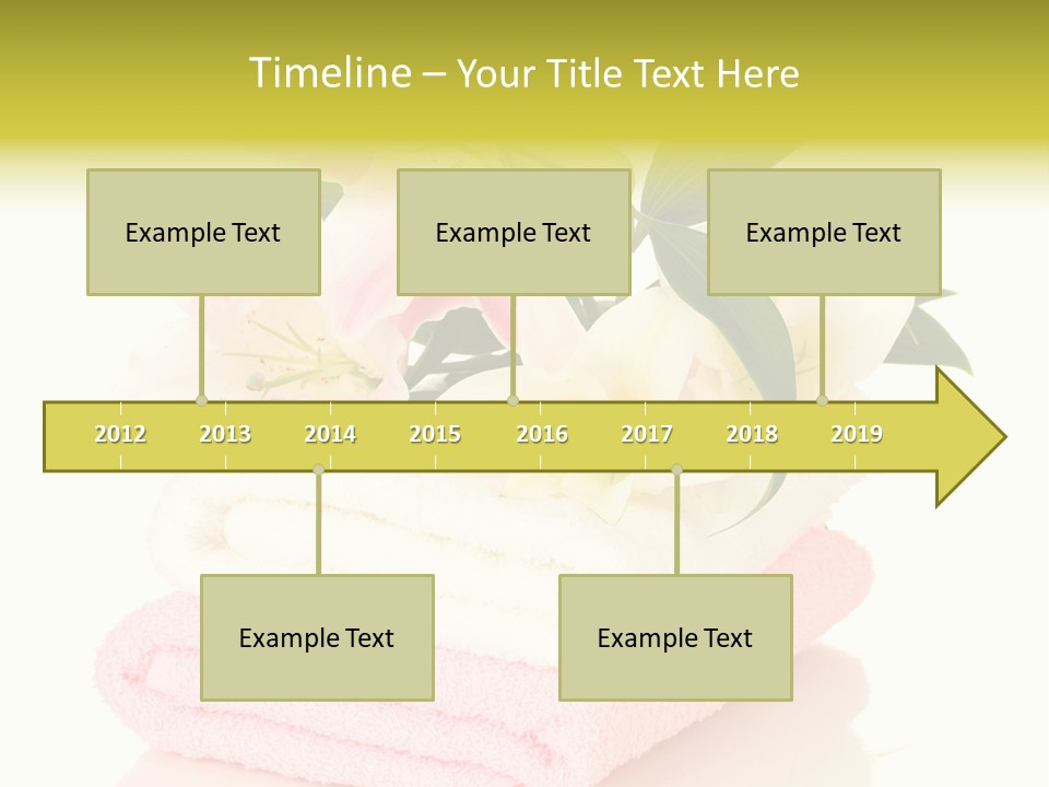 Blossom Shower Closeup PowerPoint Template