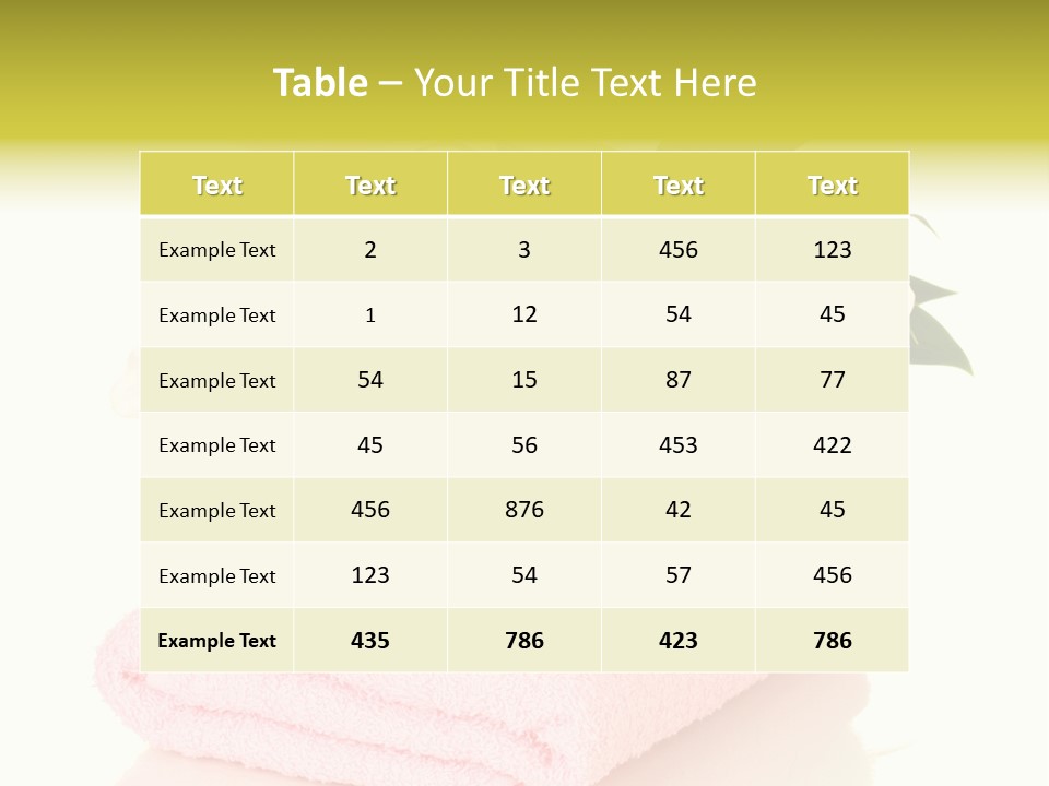 Blossom Shower Closeup PowerPoint Template