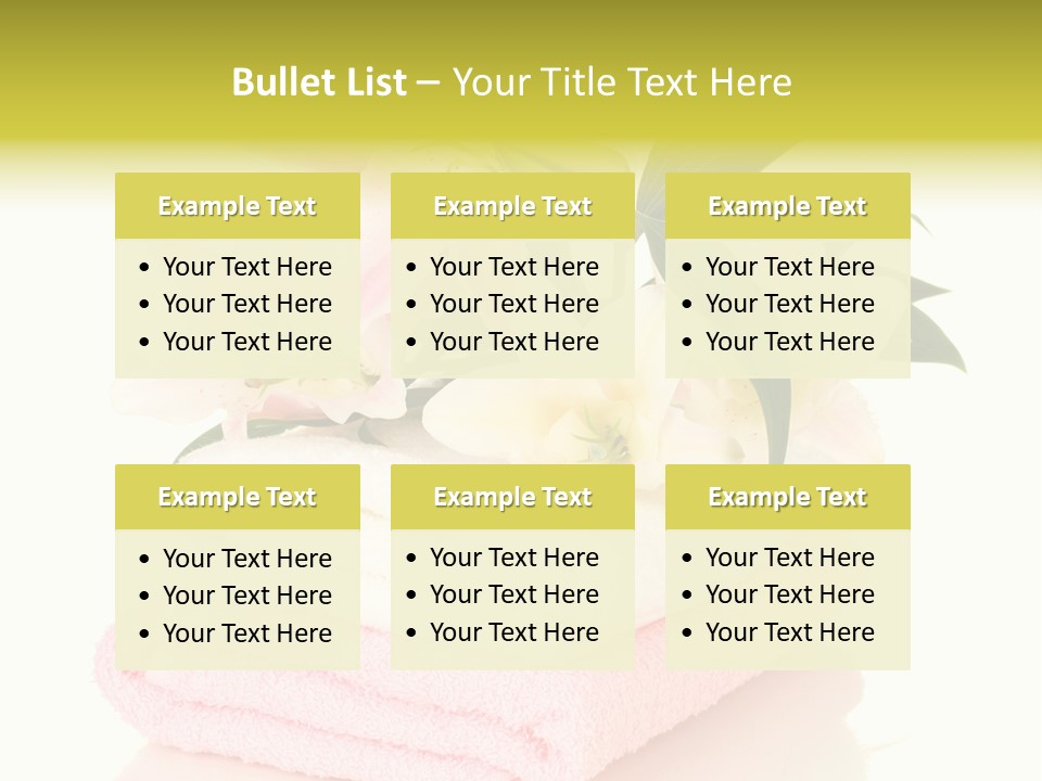 Blossom Shower Closeup PowerPoint Template