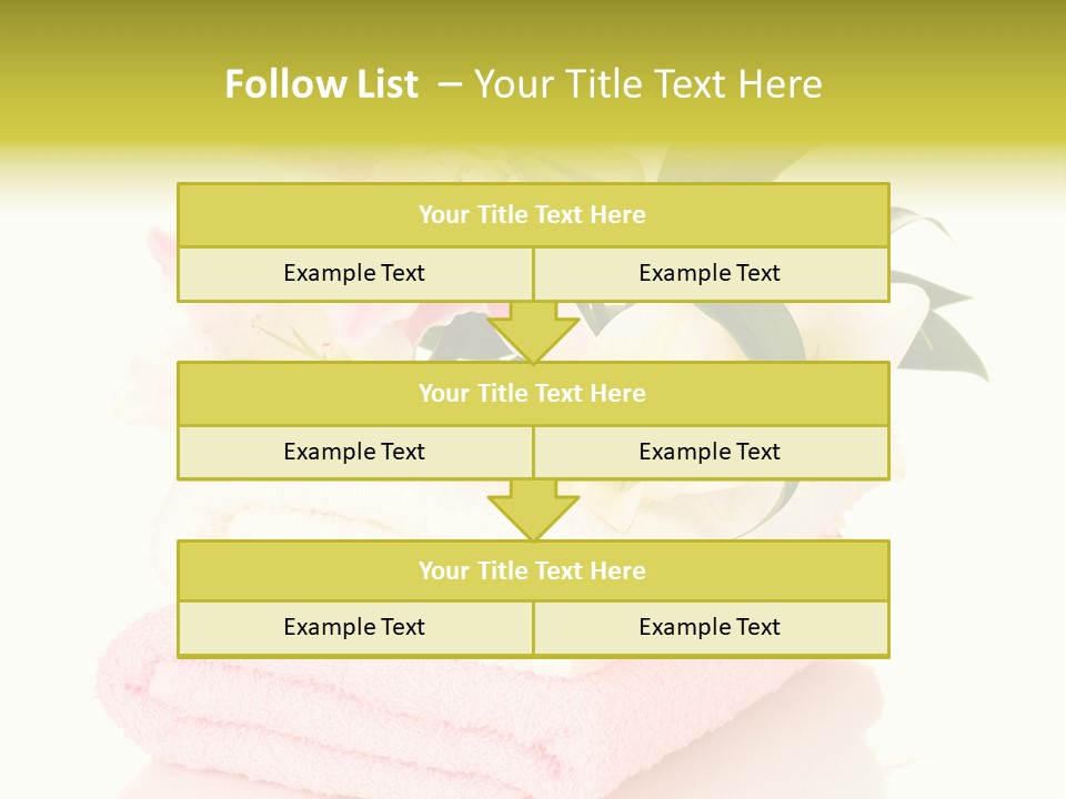 Blossom Shower Closeup PowerPoint Template