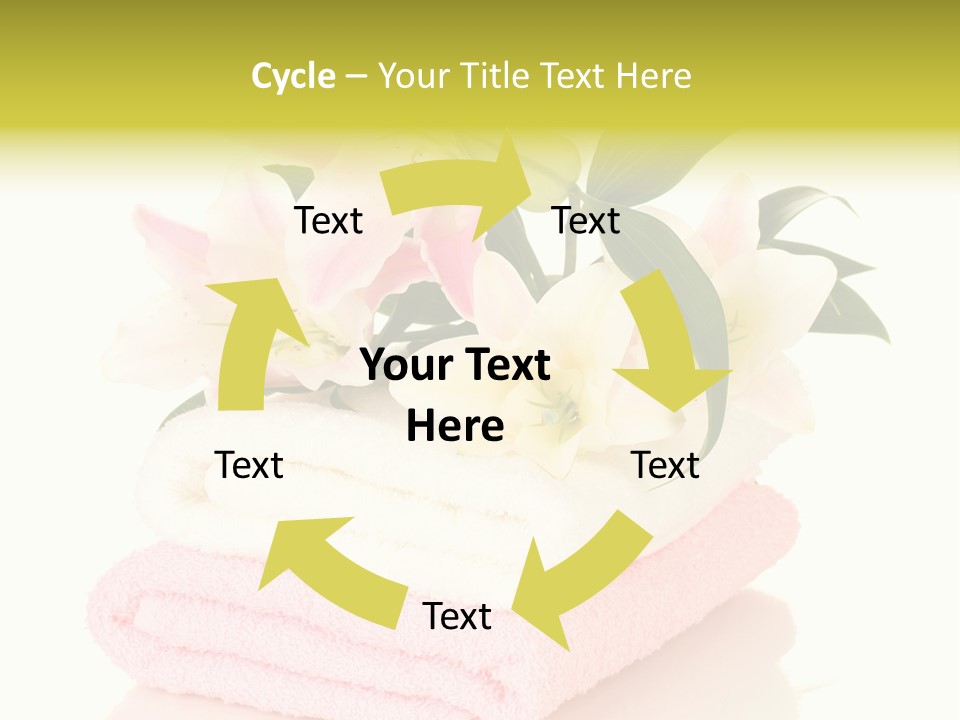 Blossom Shower Closeup PowerPoint Template