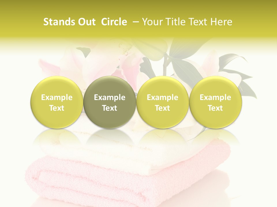 Blossom Shower Closeup PowerPoint Template