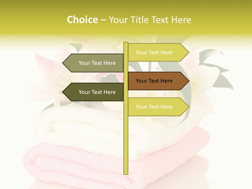 Blossom Shower Closeup PowerPoint Template