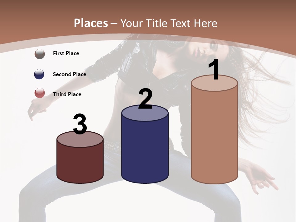 Dancer Stretching Funky PowerPoint Template