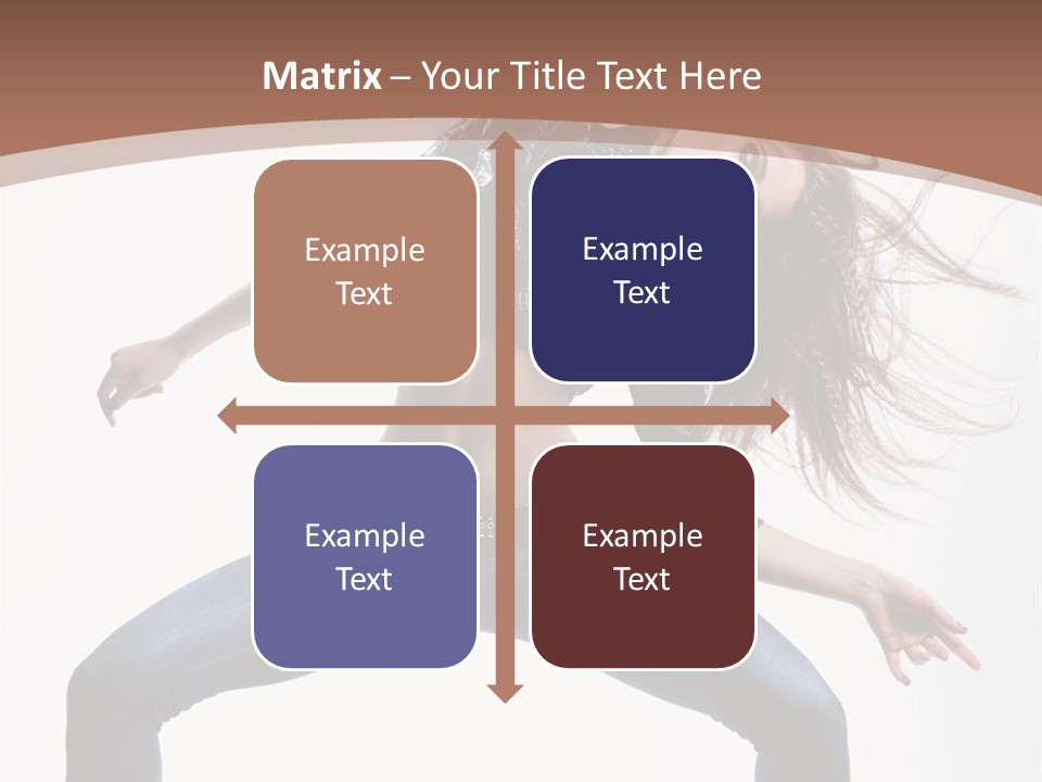 Dancer Stretching Funky PowerPoint Template