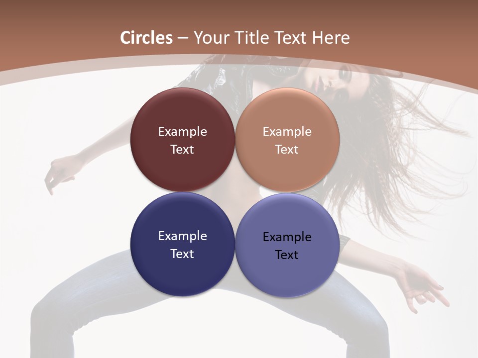 Dancer Stretching Funky PowerPoint Template