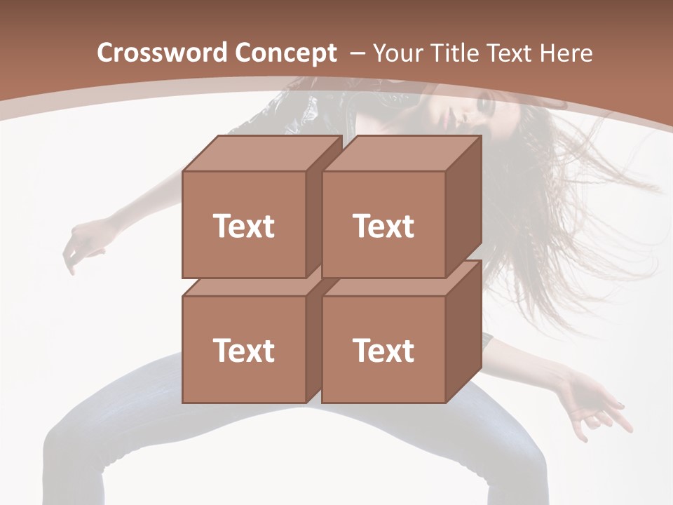 Dancer Stretching Funky PowerPoint Template