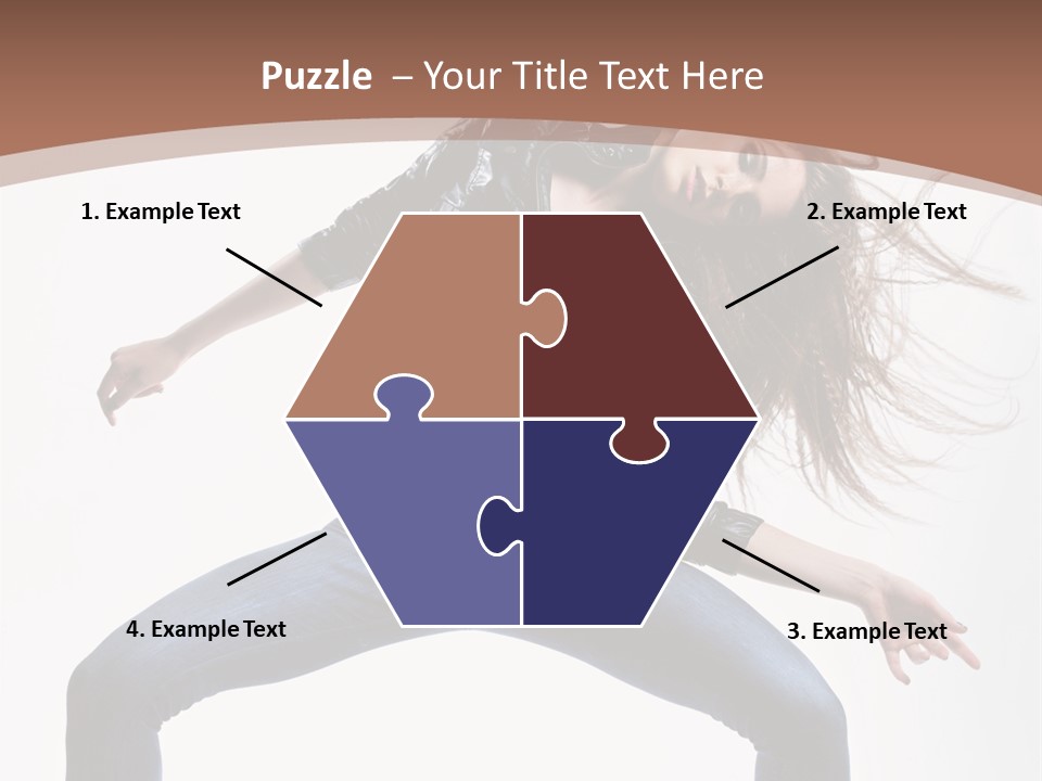 Dancer Stretching Funky PowerPoint Template