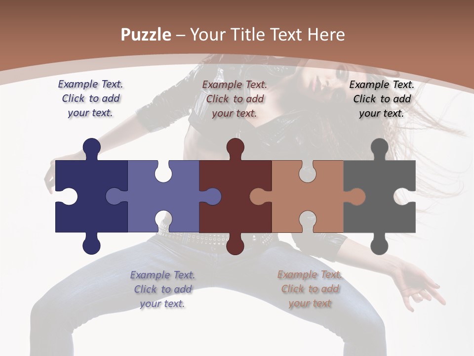 Dancer Stretching Funky PowerPoint Template