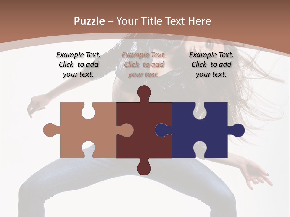 Dancer Stretching Funky PowerPoint Template