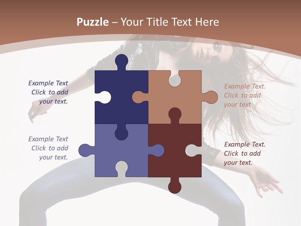 Dancer Stretching Funky PowerPoint Template