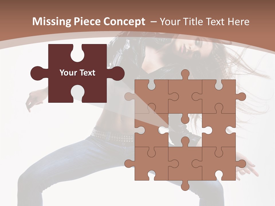 Dancer Stretching Funky PowerPoint Template