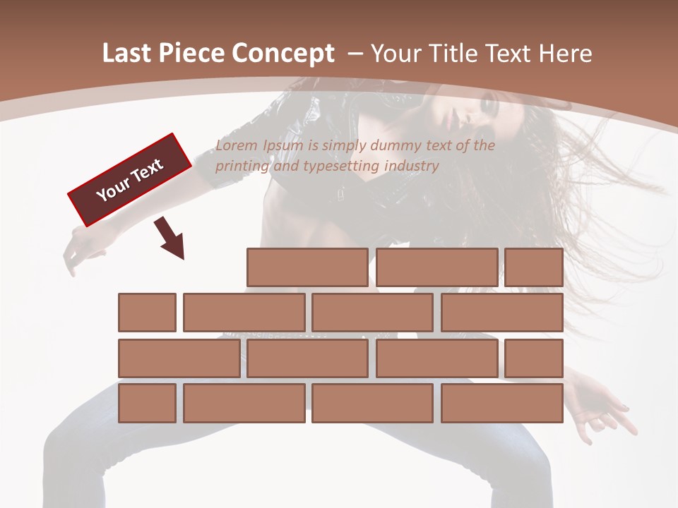 Dancer Stretching Funky PowerPoint Template