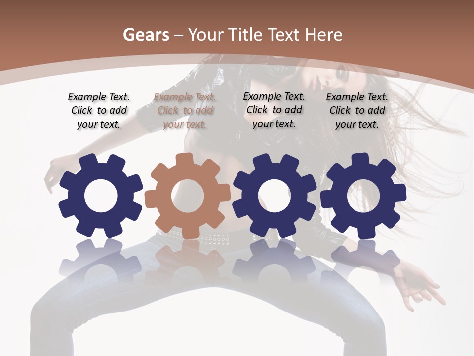 Dancer Stretching Funky PowerPoint Template