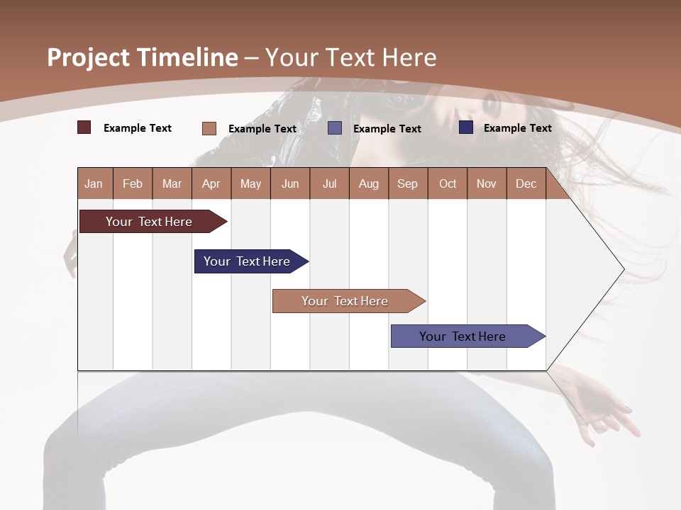 Dancer Stretching Funky PowerPoint Template