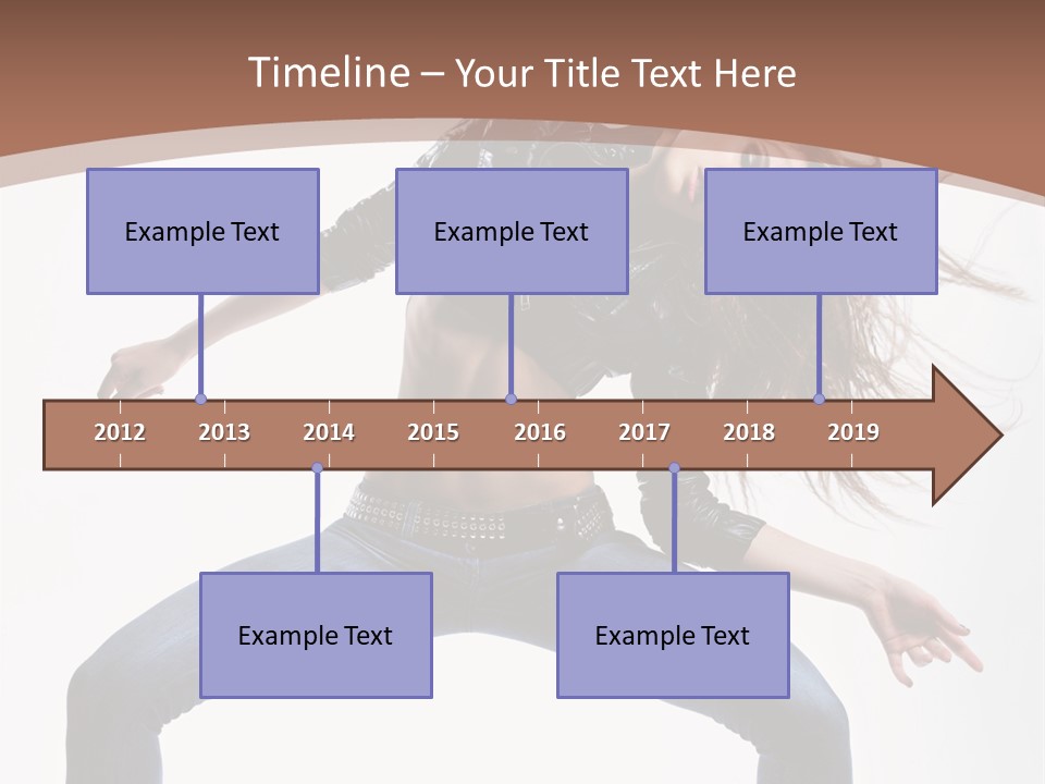Dancer Stretching Funky PowerPoint Template