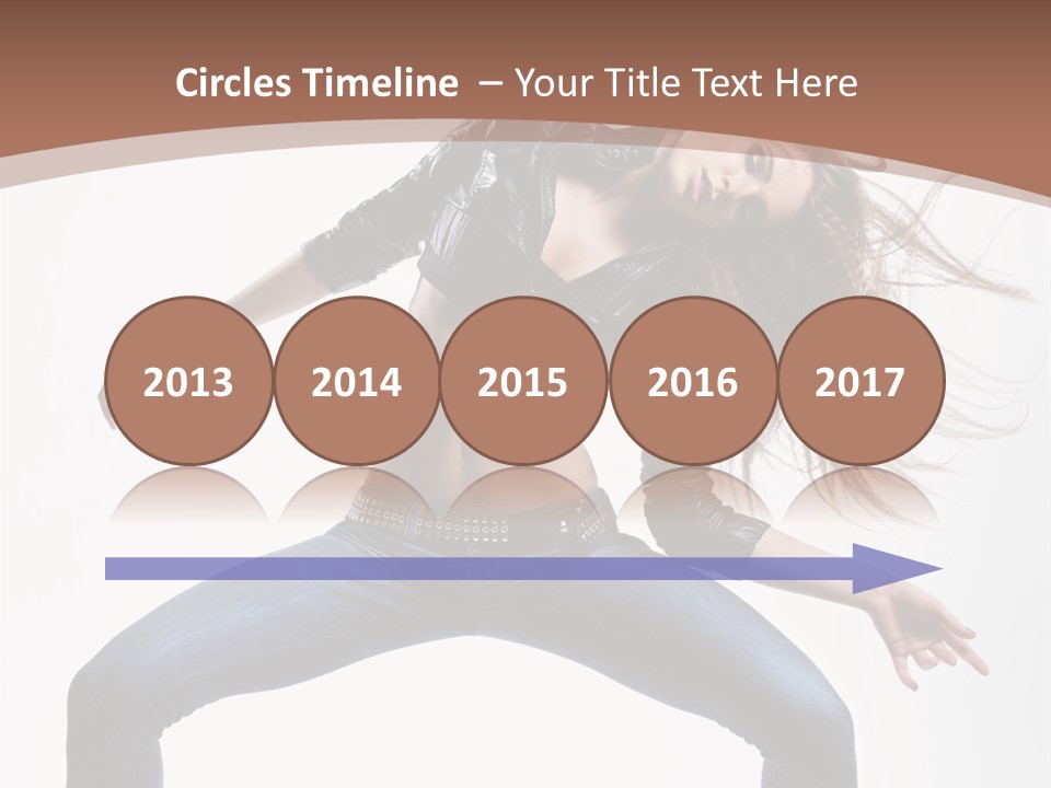 Dancer Stretching Funky PowerPoint Template