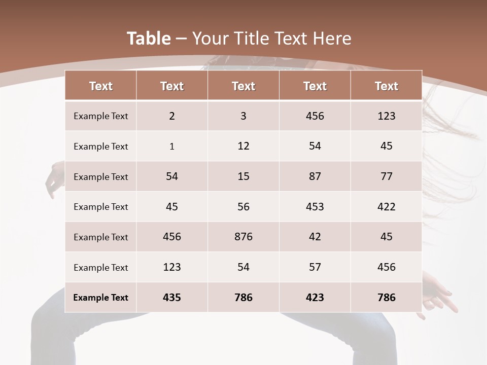 Dancer Stretching Funky PowerPoint Template