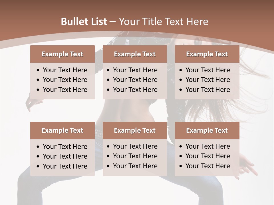 Dancer Stretching Funky PowerPoint Template