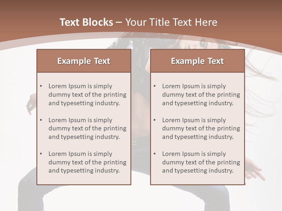 Dancer Stretching Funky PowerPoint Template