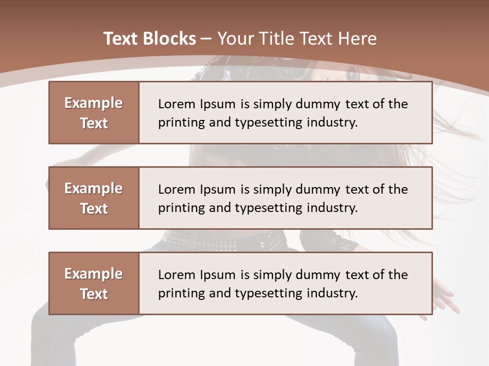 Dancer Stretching Funky PowerPoint Template