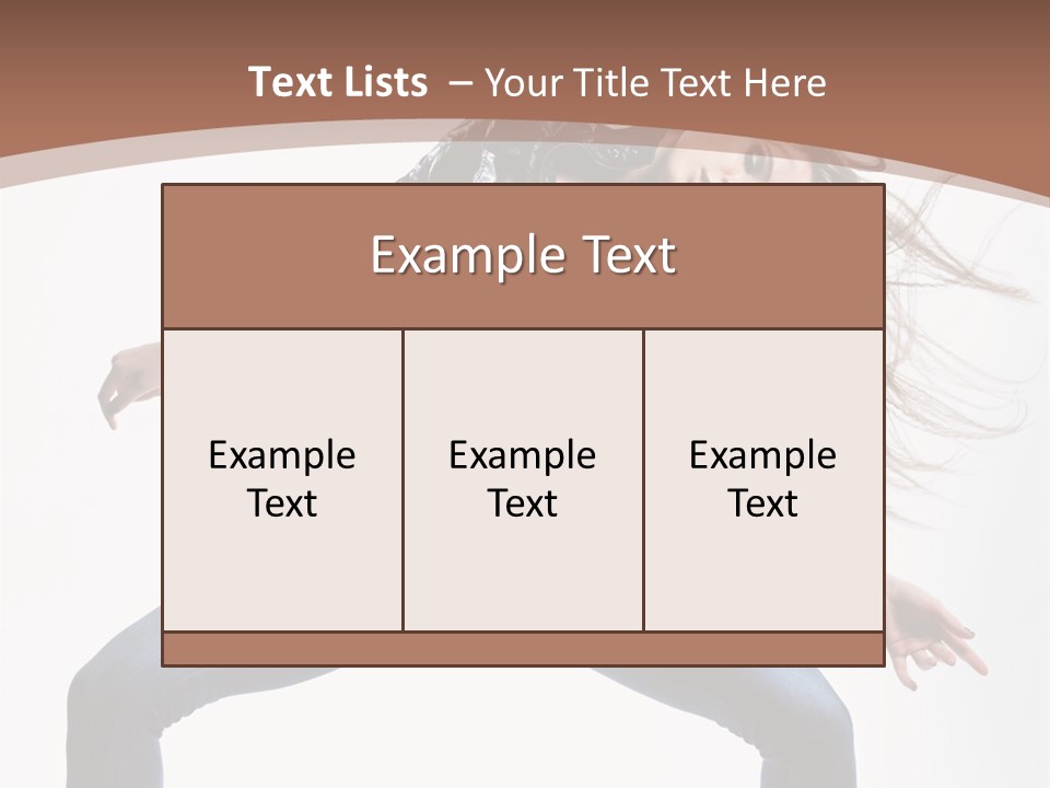 Dancer Stretching Funky PowerPoint Template