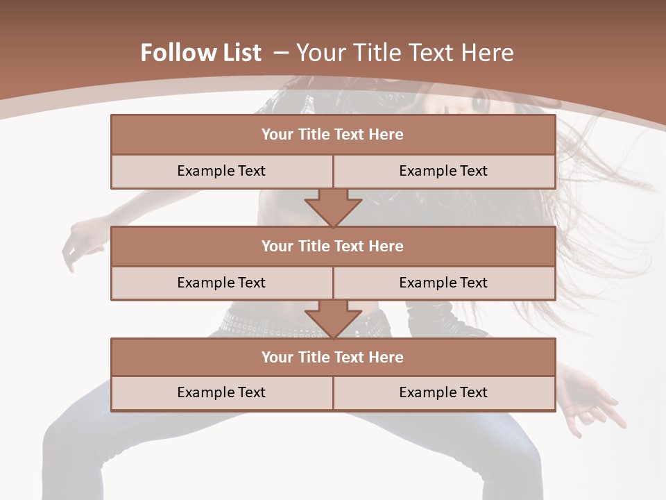 Dancer Stretching Funky PowerPoint Template