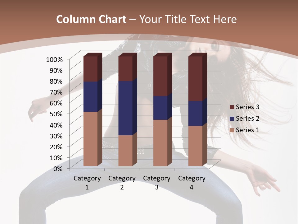 Dancer Stretching Funky PowerPoint Template