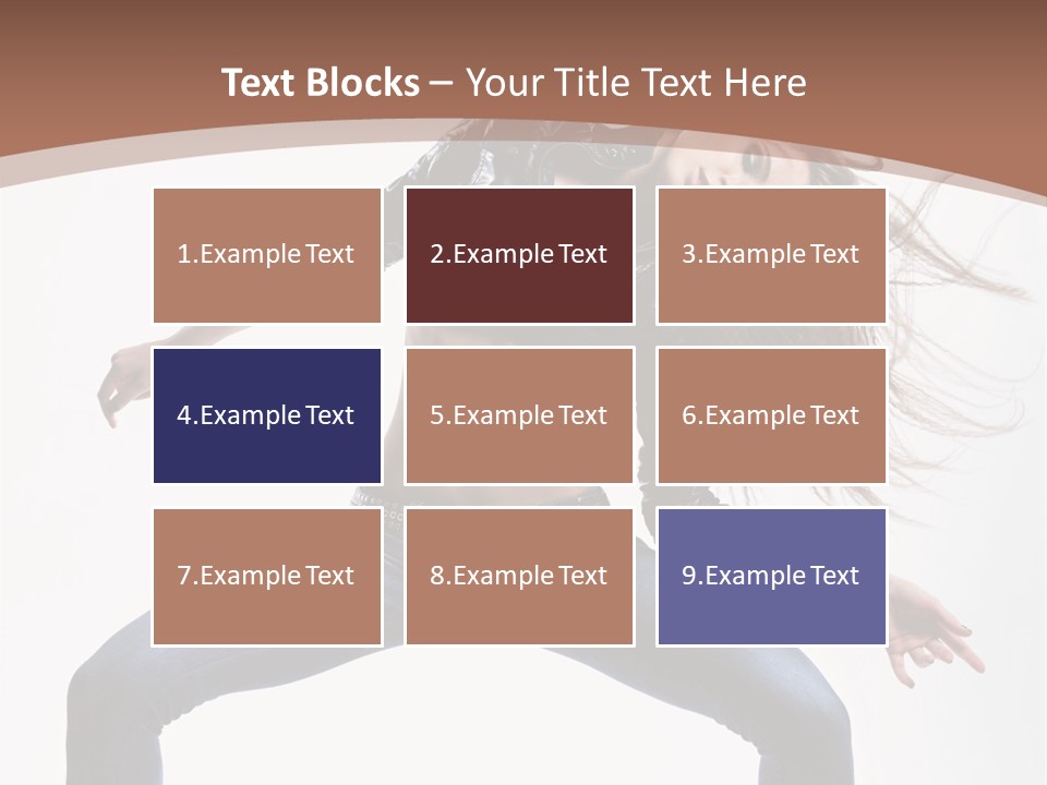 Dancer Stretching Funky PowerPoint Template