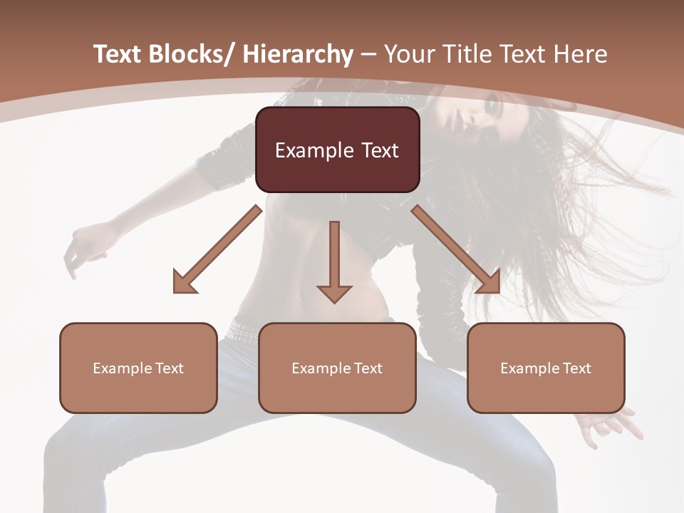 Dancer Stretching Funky PowerPoint Template