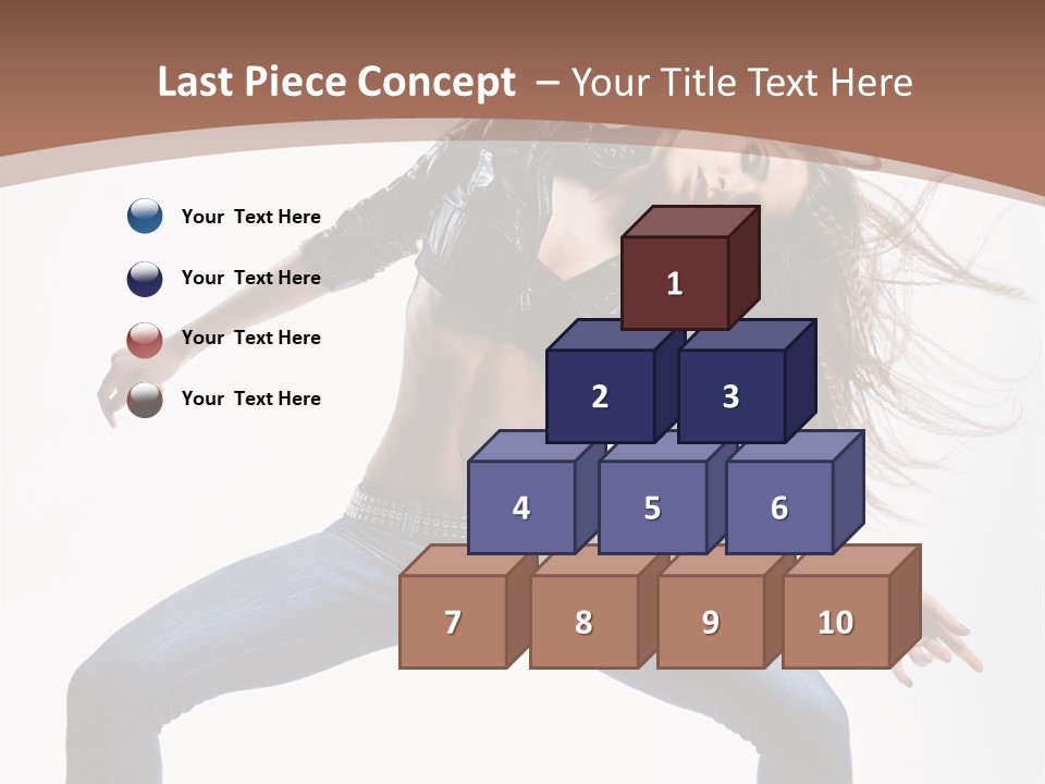 Dancer Stretching Funky PowerPoint Template