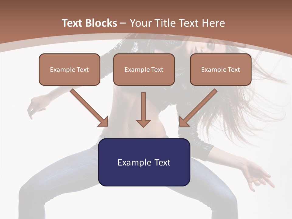 Dancer Stretching Funky PowerPoint Template