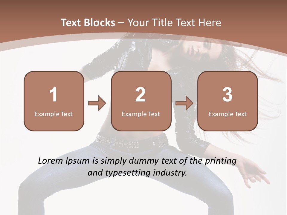 Dancer Stretching Funky PowerPoint Template