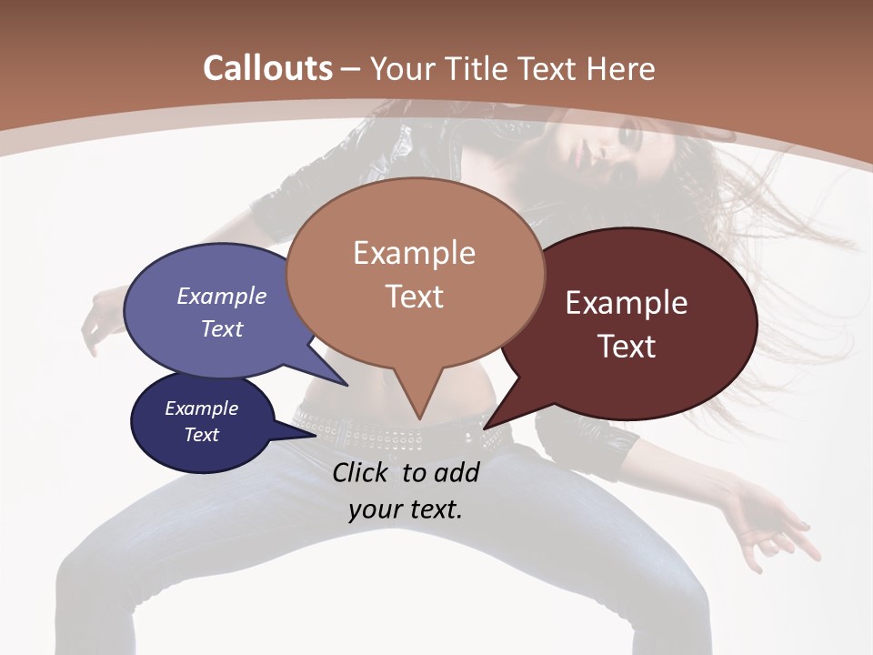 Dancer Stretching Funky PowerPoint Template