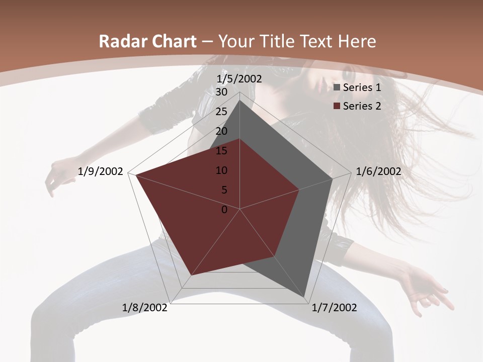 Dancer Stretching Funky PowerPoint Template