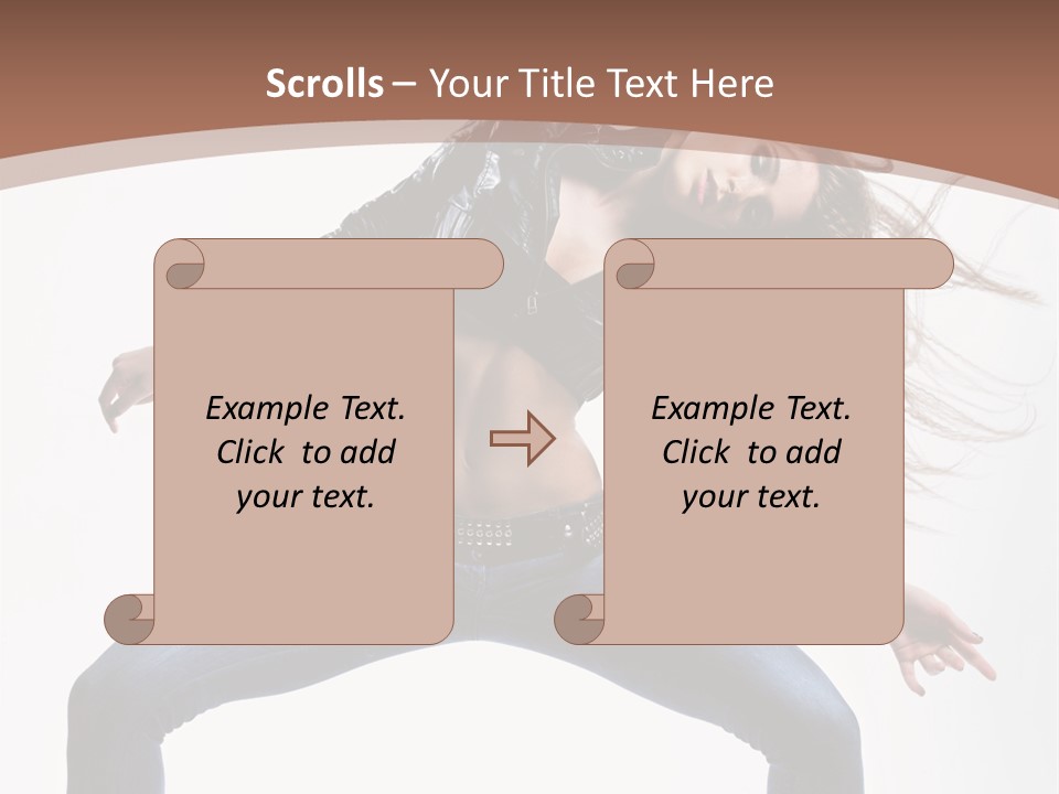 Dancer Stretching Funky PowerPoint Template
