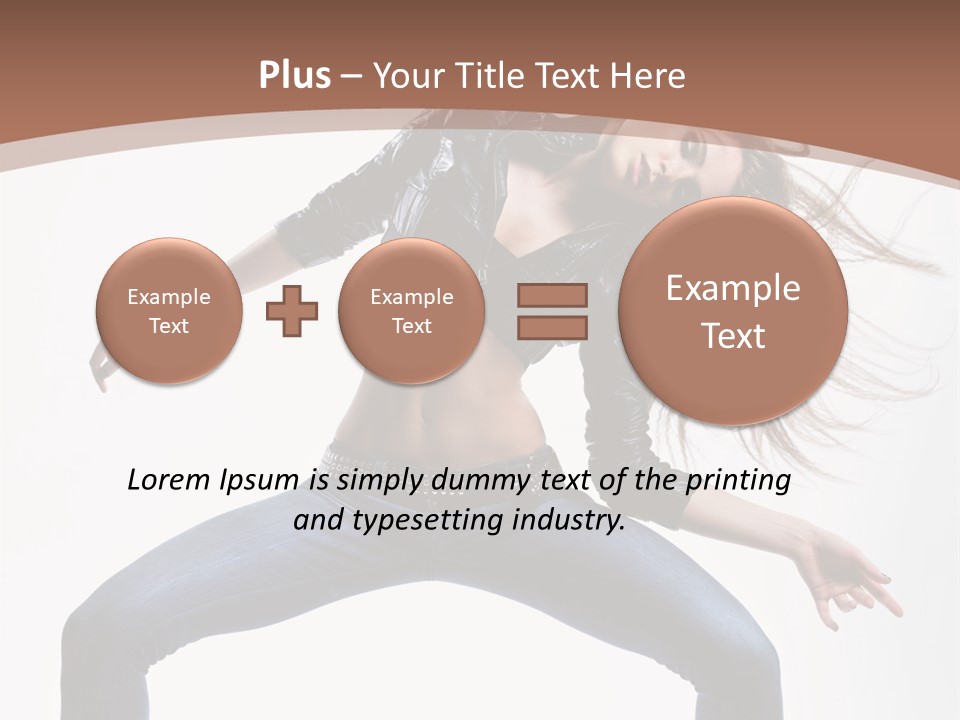 Dancer Stretching Funky PowerPoint Template