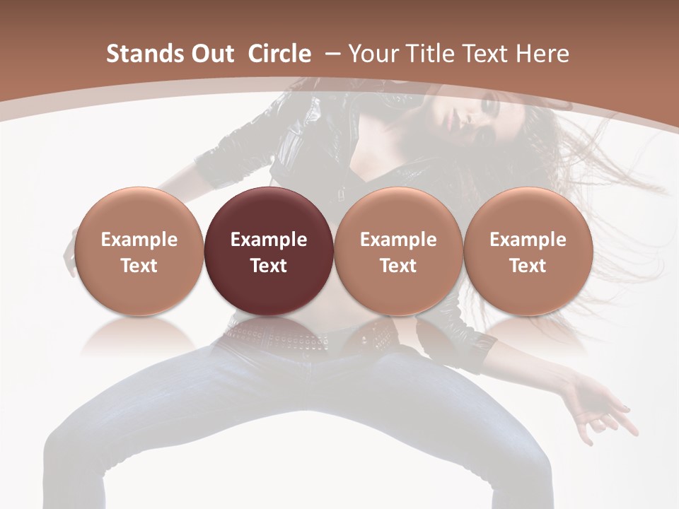 Dancer Stretching Funky PowerPoint Template