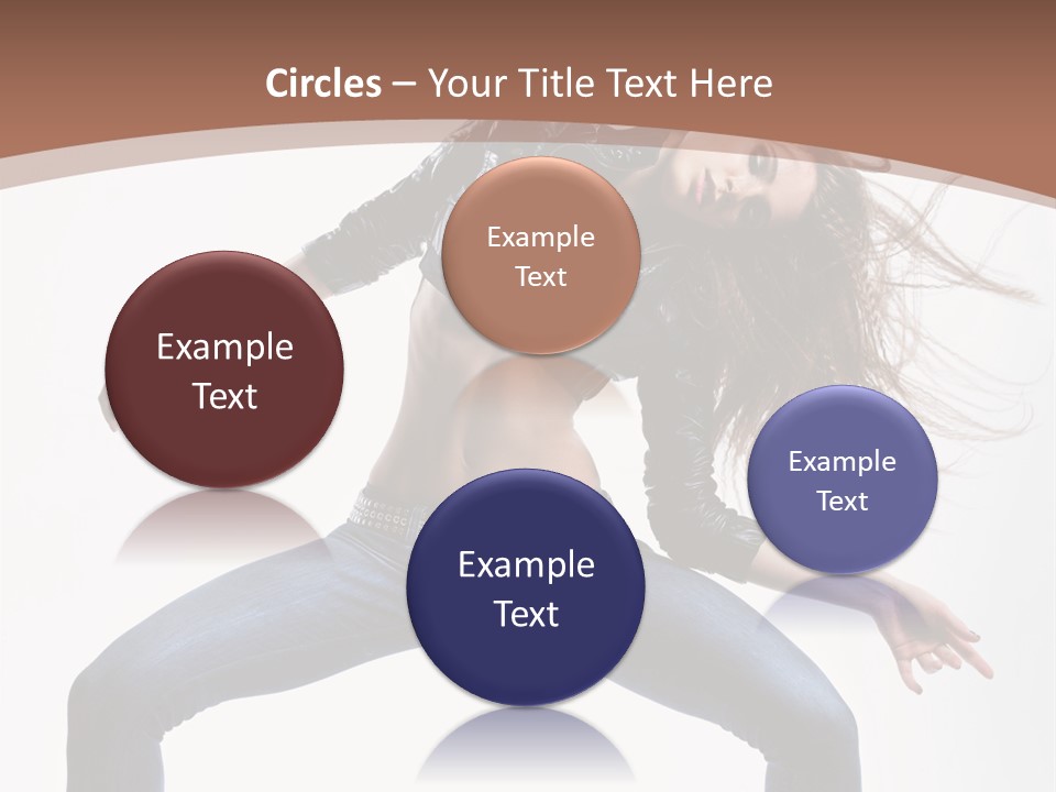 Dancer Stretching Funky PowerPoint Template