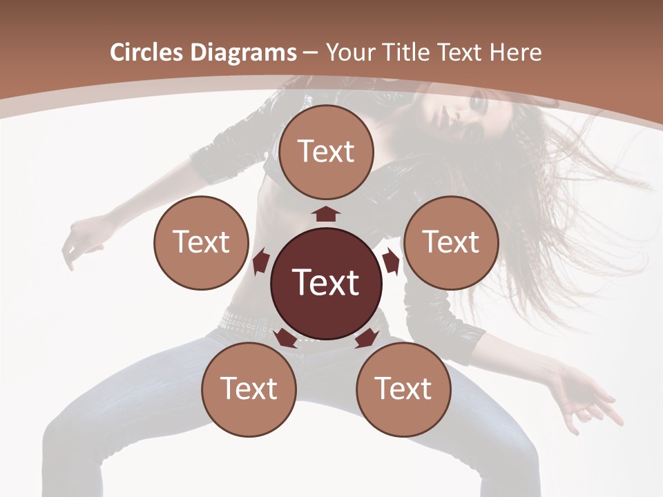 Dancer Stretching Funky PowerPoint Template