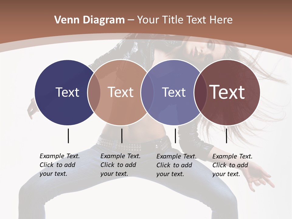 Dancer Stretching Funky PowerPoint Template