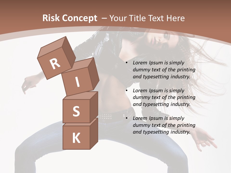 Dancer Stretching Funky PowerPoint Template