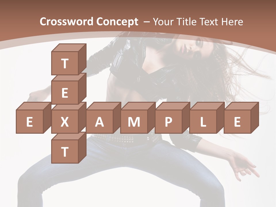 Dancer Stretching Funky PowerPoint Template