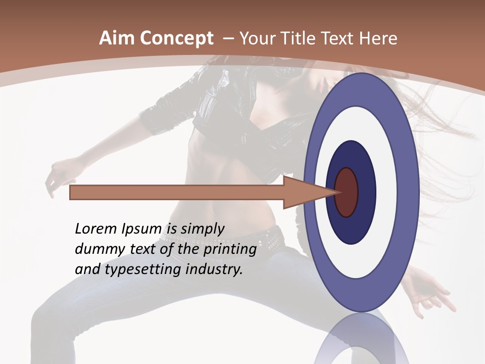 Dancer Stretching Funky PowerPoint Template