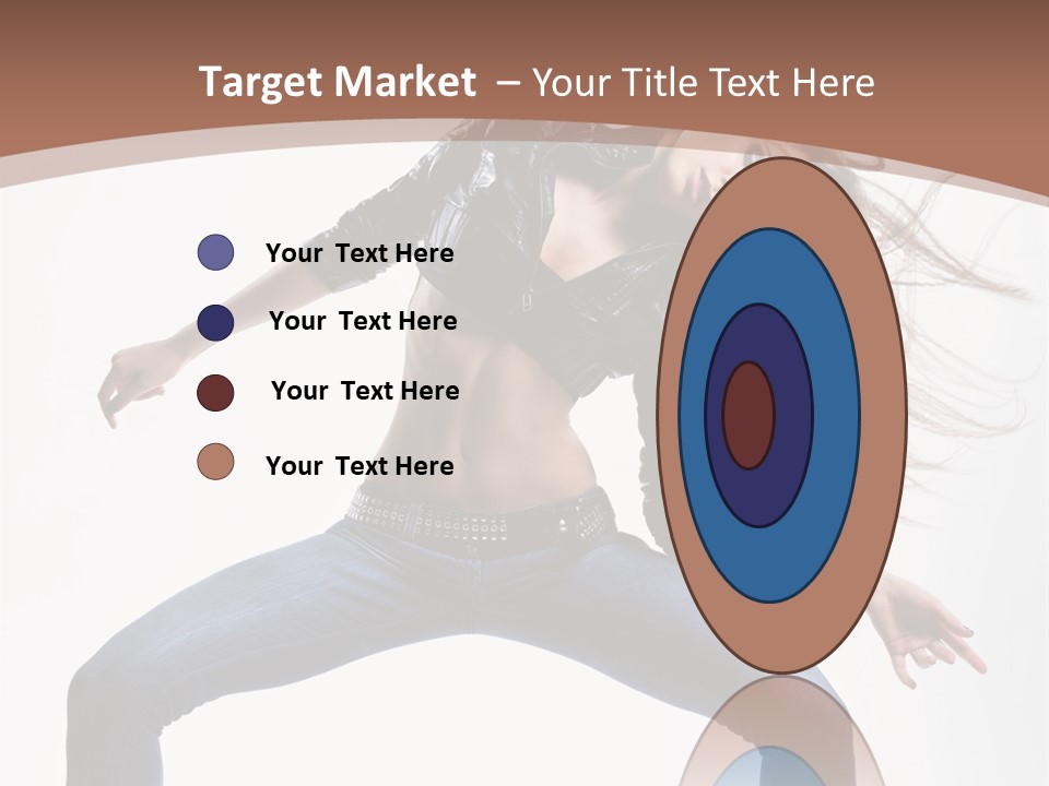 Dancer Stretching Funky PowerPoint Template