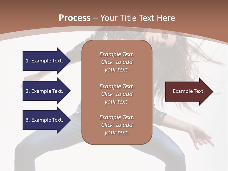 Dancer Stretching Funky PowerPoint Template